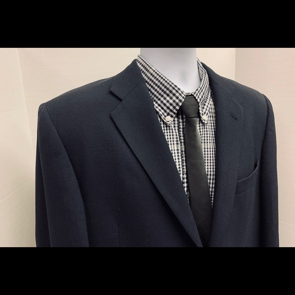 Burberry London Navy Blue Sport Coat Sz. 42L